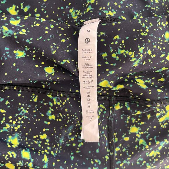 Lululemon Base Pace High-Rise Tight 25" Women’s Sparks Fly Multi - Size 14 - Picture 6 of 7